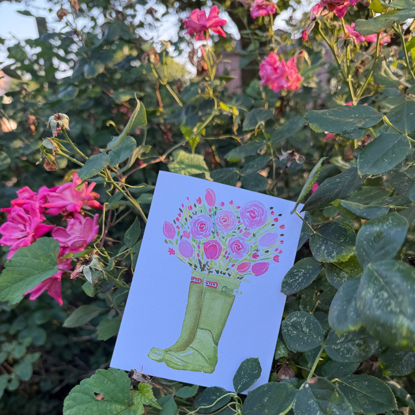 Wellies in Bloom Card