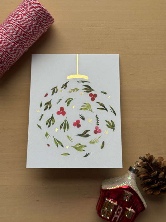 Gold Foil Holiday Ornament