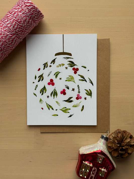 Gold Foil Holiday Ornament