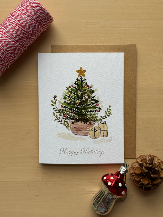 Happy Holidays Cozy Pine