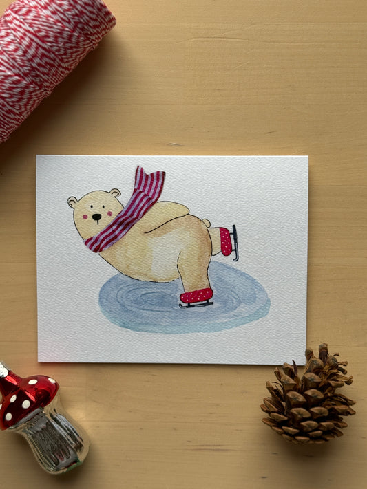 Ice Skating Bear