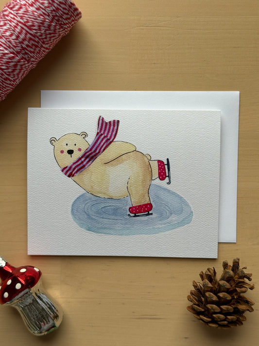Ice Skating Bear